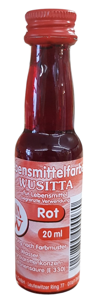Wusitta Lebensmittelfarbe rot 20ml