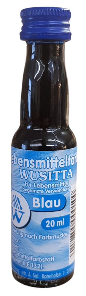 Wusitta Lebensmittelfarbe blau 20ml