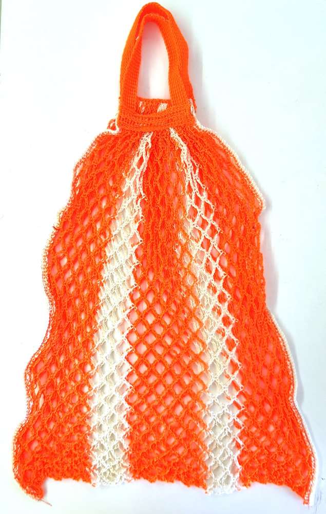 Einkaufsnetz Baumwolle Orange